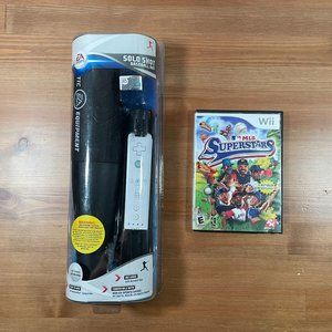 MLB Superstars (Nintendo Wii, 2008) Game w/ Brand New EA-107 Solo Shot Bat